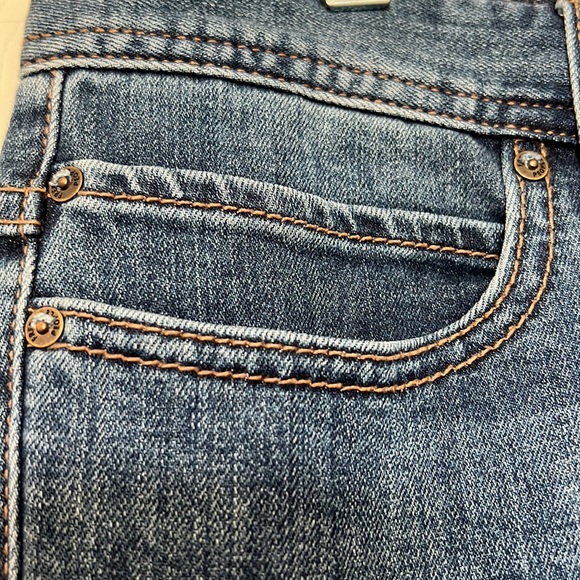 Free People Distressed Denim Cropped Skinny Jeans Size 28 - Picture 6 of 15